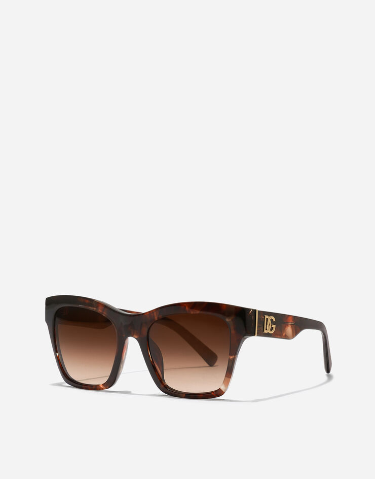 Dolce & Gabbana DG Crossed Sunglasses Dark red havana VG4512VP274