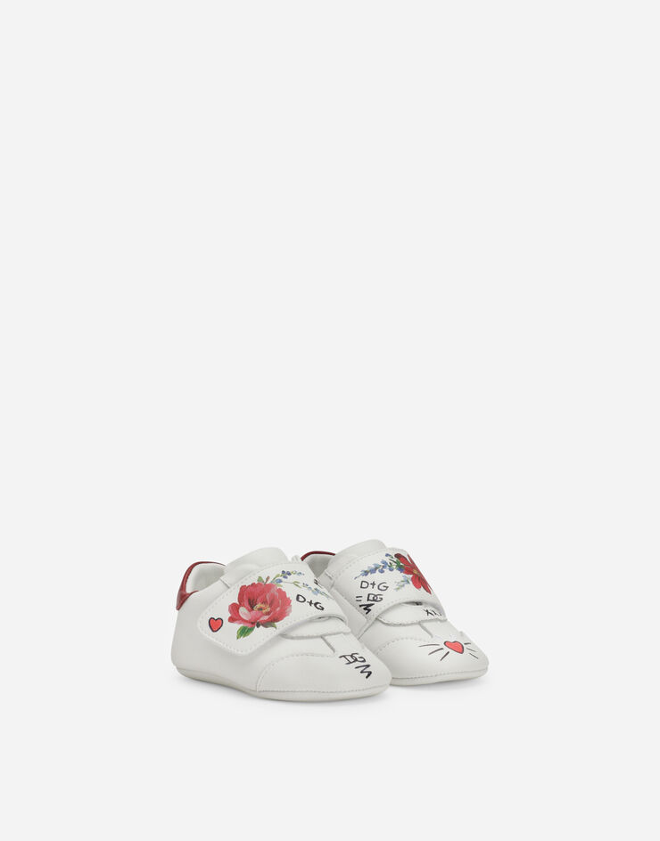 Dolce & Gabbana Klett-Sneaker mit Blumenprint Mehrfarbig DK0109AQ594