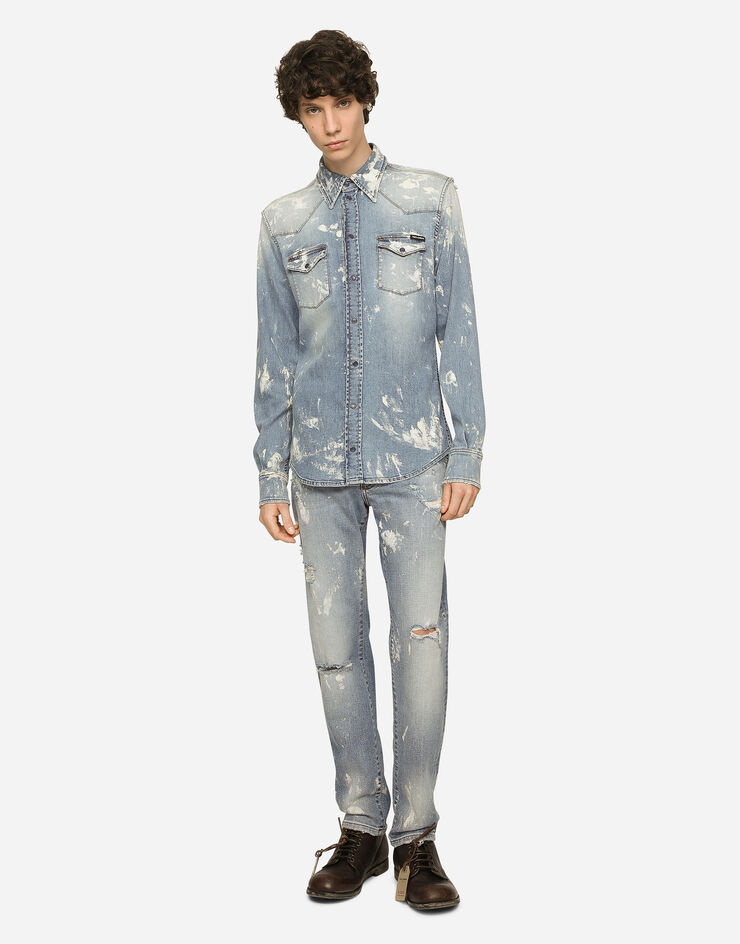 JACK JONES Camisa Vaquera Heridan Color Azul Marino Talla M