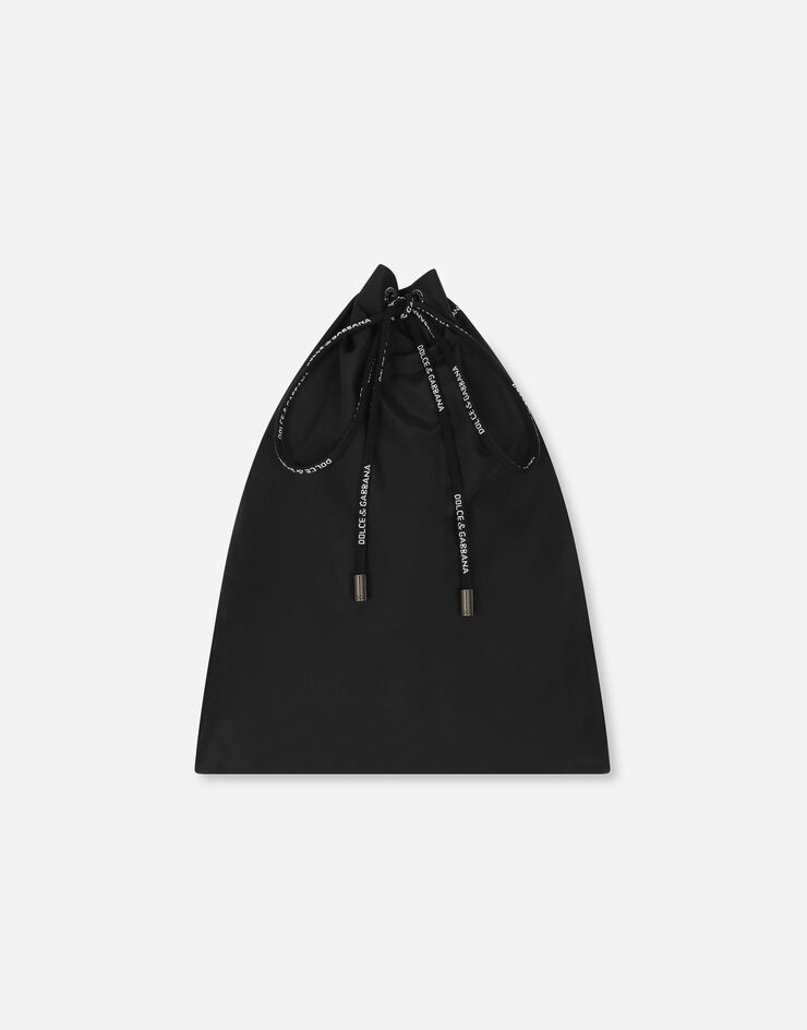 Dolce & Gabbana Bañador bóxer medio con placa con logotipo Negro M4E45TFUSFW
