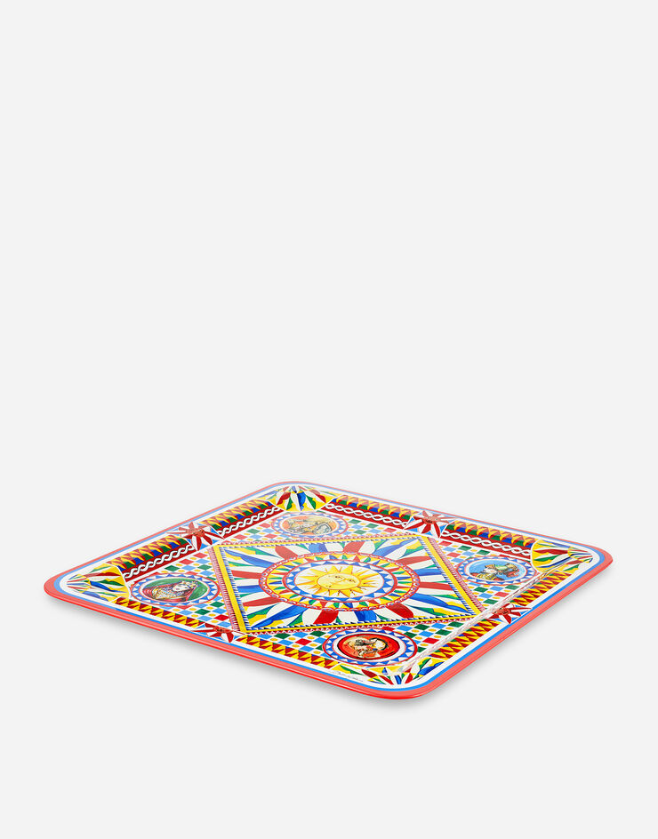 Dolce & Gabbana Wooden Tray large Multicolor TC0022TCA69