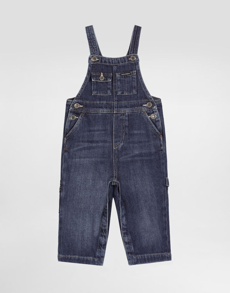 Dolce & Gabbana Washed denim dungarees Multicolor L15P26LDD77