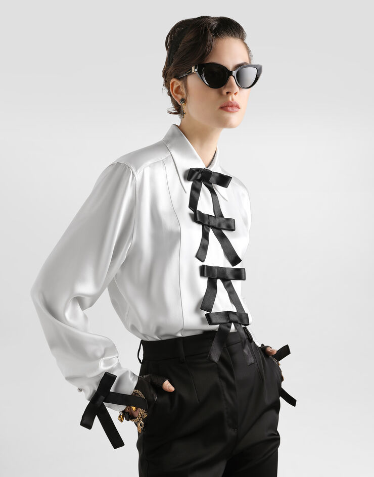 Dolce & Gabbana Silk shirt White F5S82TFU1AU