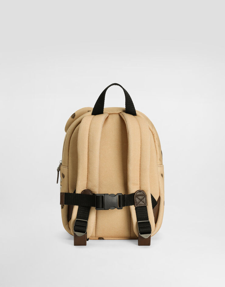 Dolce & Gabbana Teddy bear-print fleece backpack Dolce & Gabbana Teddy bear-print fleece backpack Multicolor EM0148A7101