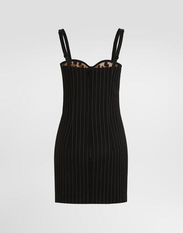 Dolce & Gabbana Abito in lana gessata Dolce & Gabbana Abito in lana gessata Multicolore F622BTFRBC0