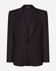 Dolce&Gabbana Single-breasted pinstripe wool Sicilia-fit jacket Multicolor G038TTFJPAF