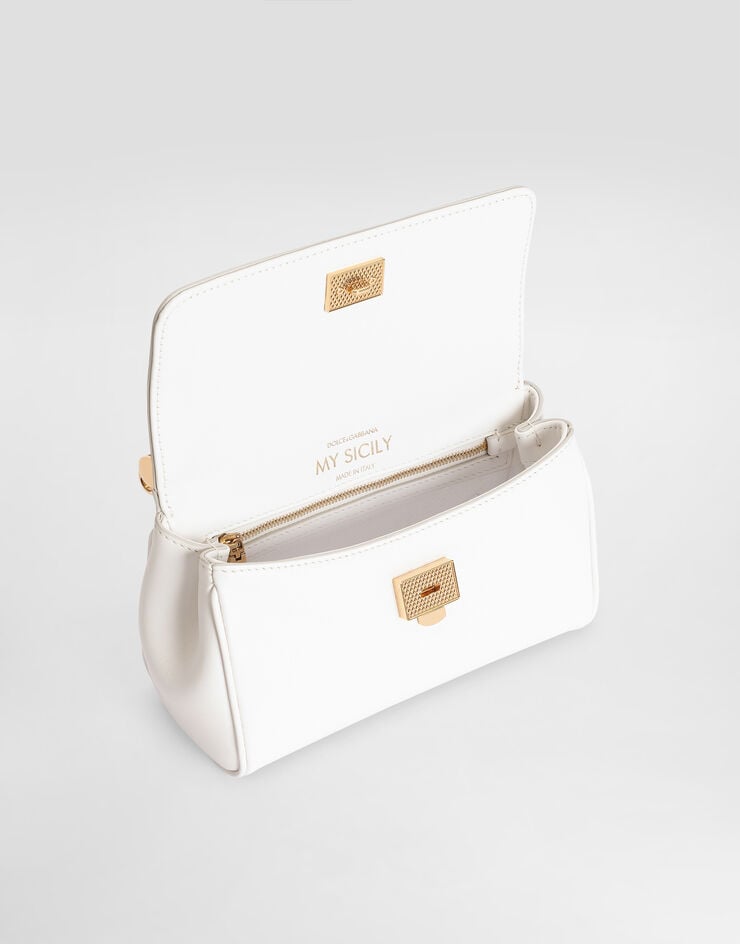 Dolce & Gabbana Mini My Sicily handbag in calfskin Dolce & Gabbana Mini My Sicily handbag in calfskin White BB7864B7321