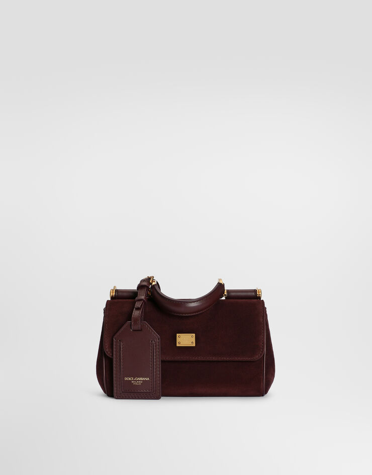 Dolce & Gabbana Mini My Sicily handbag in split leather Dolce & Gabbana Mini My Sicily handbag in split leather Bordeaux BB7864BO903