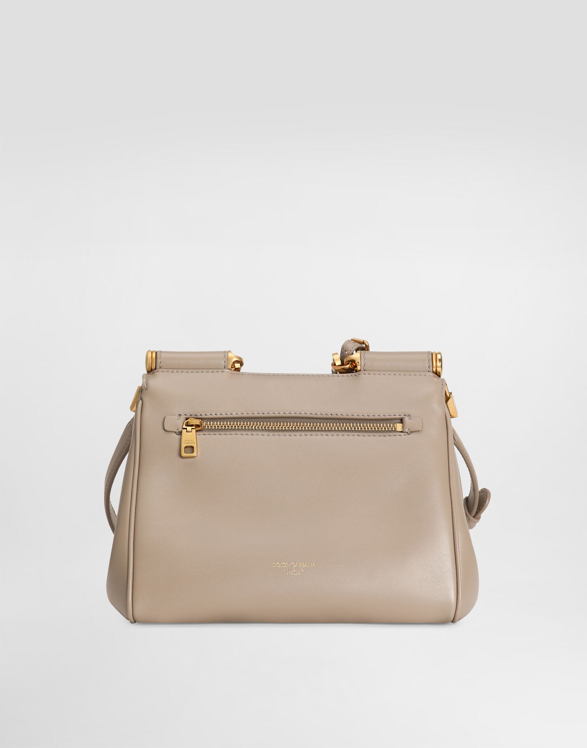 My Sicily plongé calfskin bag in Beige for Women