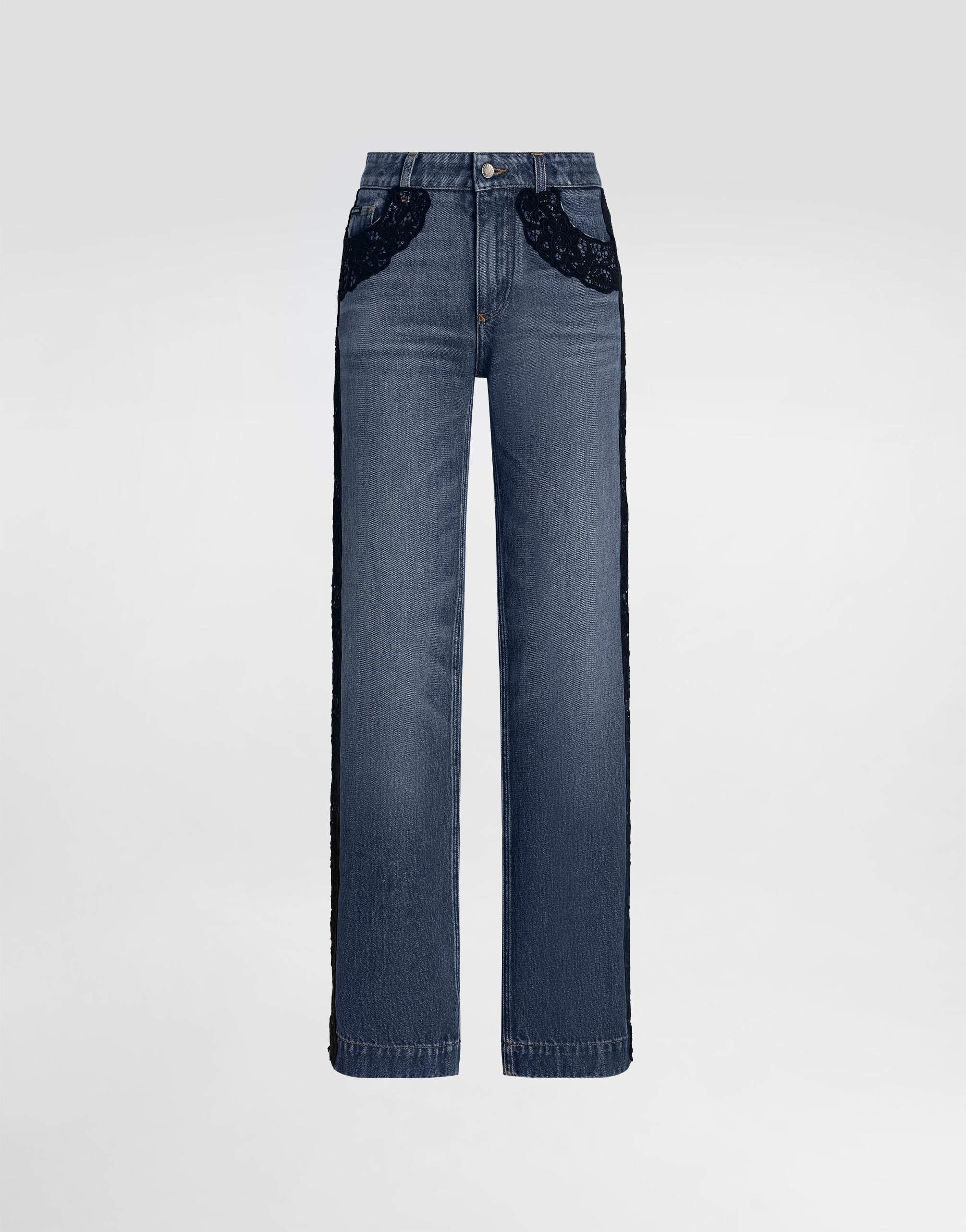 デニム・ジーパン DOLCE & GABBANA Woman Jeans Denim FTAH6DG8EE8 S9001 Denim jeans with rips in Blue for Women | Dolce&Gabbana® US