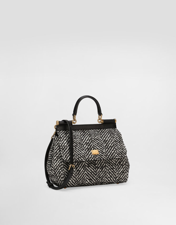 Dolce & Gabbana Sac à main Sicily moyen format en tissu à chevrons Multicolore BB6003BH250