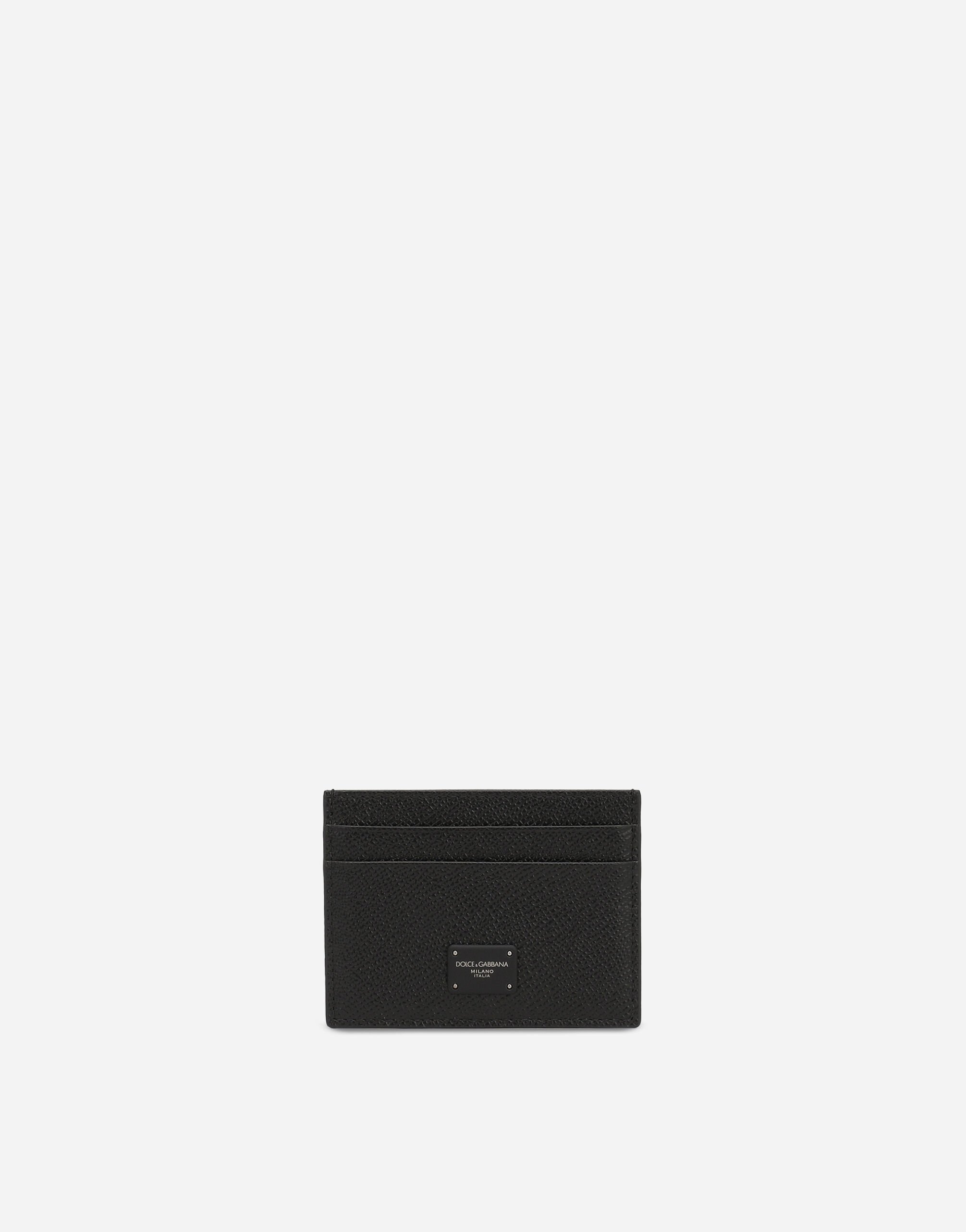 Dolce & Gabbana Dauphine calfskin card holder Black BP3230AG816