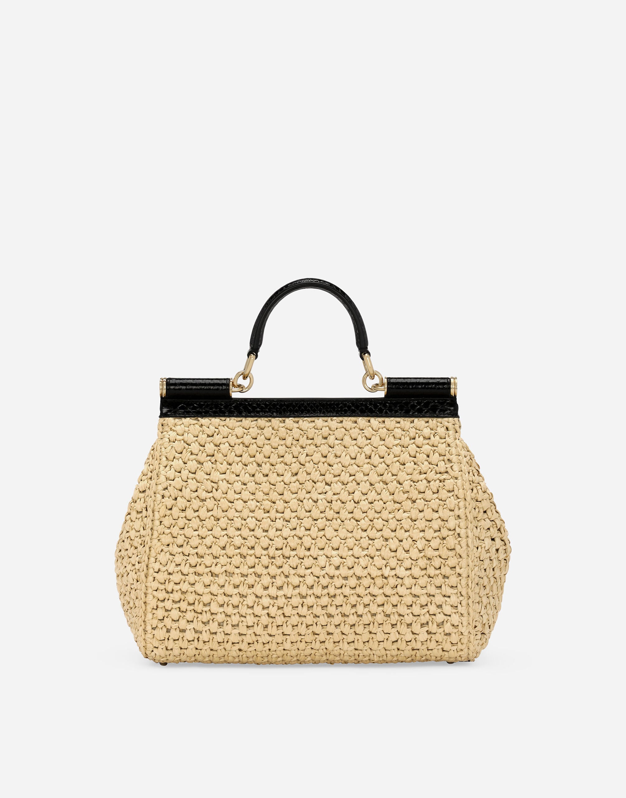 Large raffia crochet Sicily handbag in Multicolor for Women
