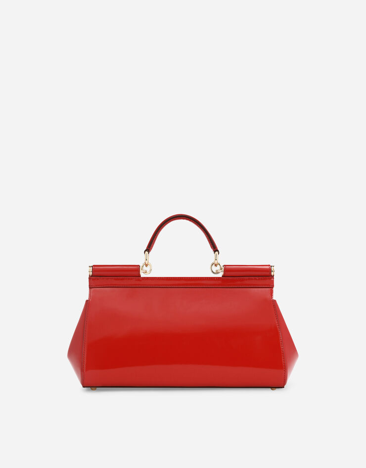 Dolce & Gabbana Удлиненная сумка Sicily с короткой ручкой красный BB7117A1037