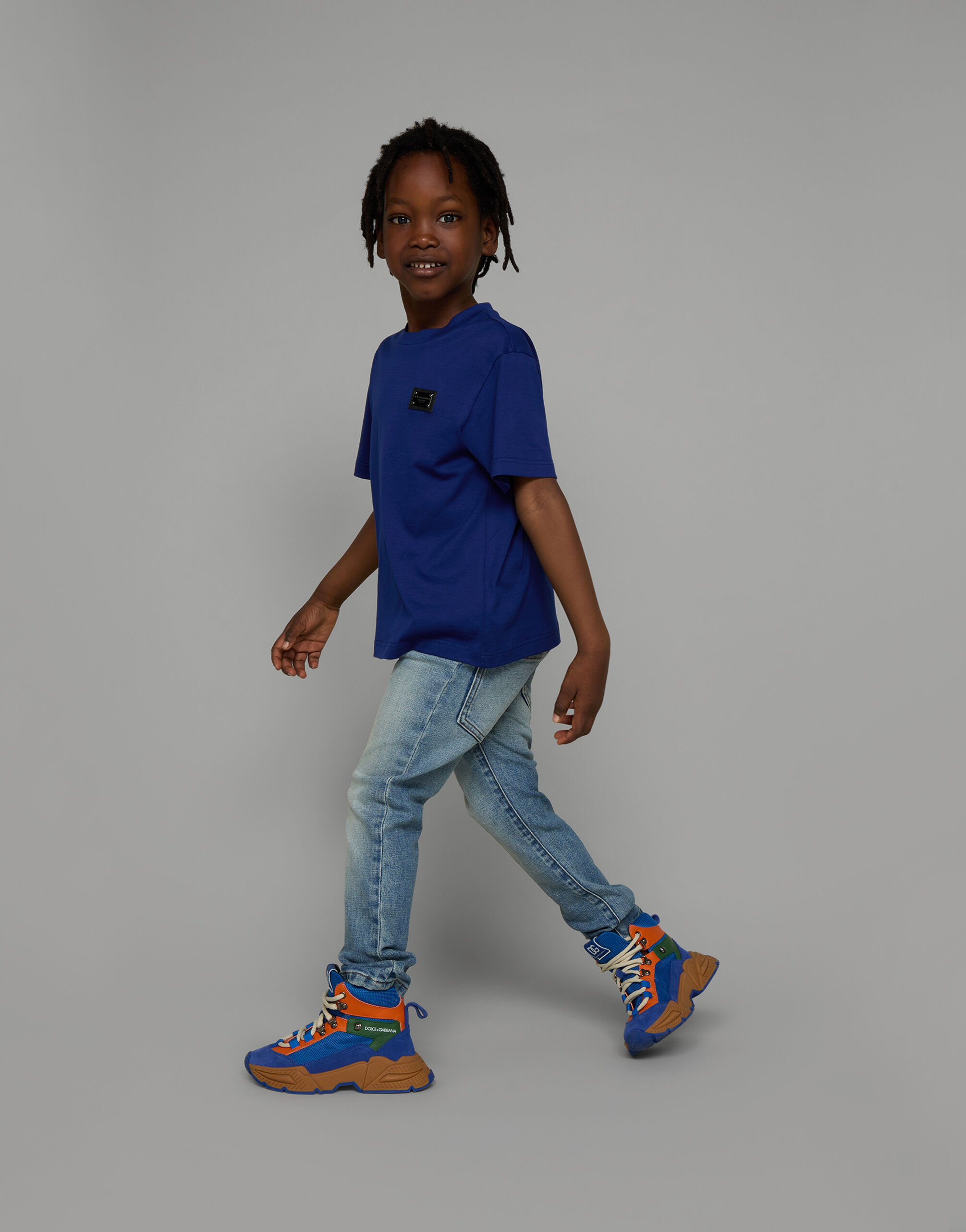 最安値に挑戦！ denim stretch treated 5-pocket jeans in print logo with パンツ