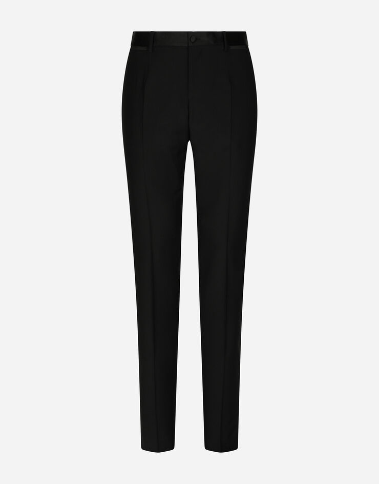 Dolce & Gabbana Wool tuxedo pants Negro GYA5MTFU2OX