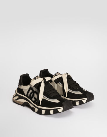 Dolce & Gabbana DG country road nylon and leather sneakers White CS2403A0205