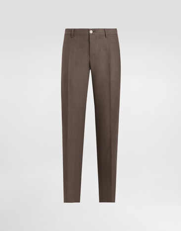 Dolce & Gabbana Tailored linen pants Multicolor G2TV4TFU2OW