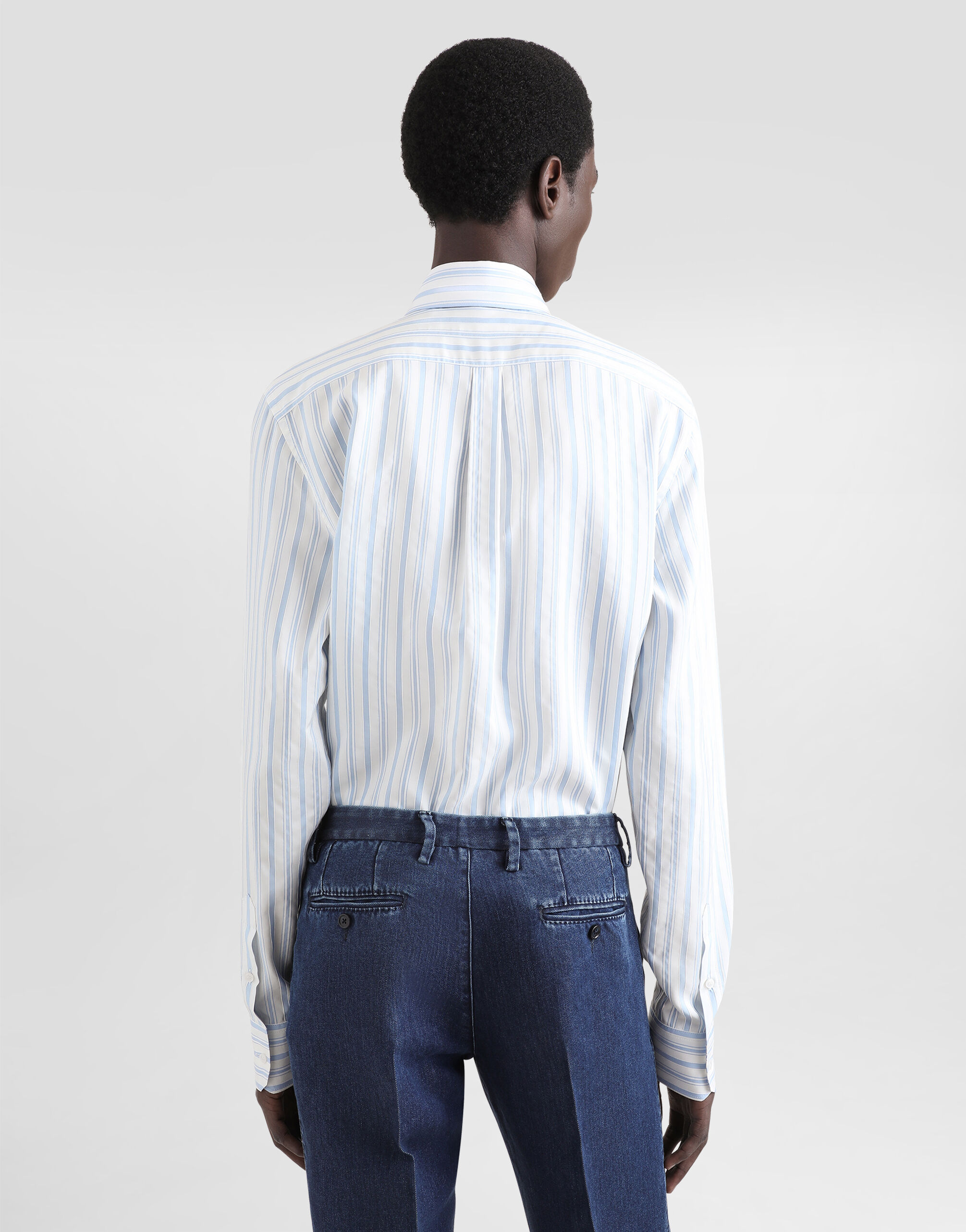 check-print shirt