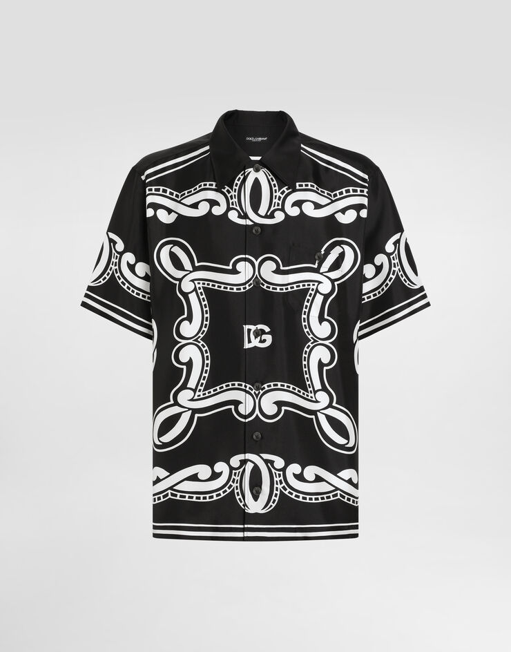 Dolce & Gabbana Bandana 印花真丝衬衫 版画 G5JH9THI1WF