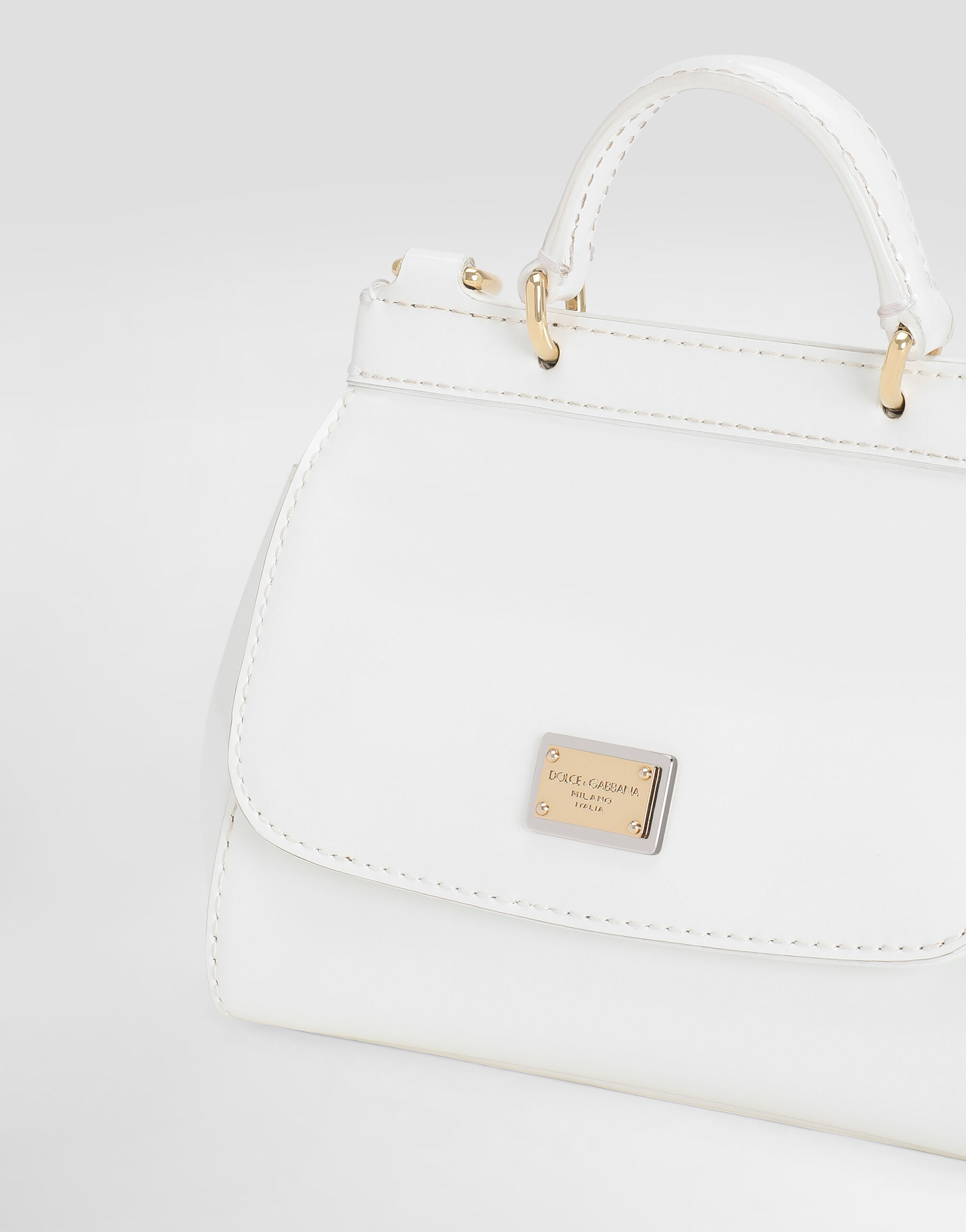 Patent leather mini Sicily bag