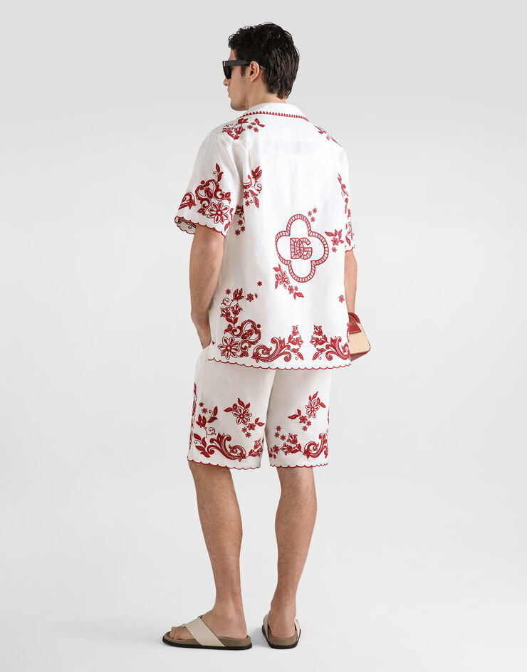 Dolce & Gabbana Cotton tank top with dg embroidery Dolce & Gabbana Cotton tank top with dg embroidery White G8PA8ZG7QNQ