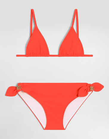 Dolce & Gabbana Two-piece swimsuit in jersey Orange L5J879ON0GN