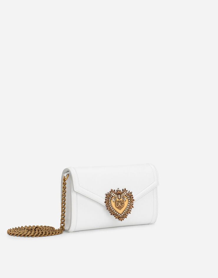 Dolce & Gabbana Calfskin Devotion mini bag Blanc BI2931AV893