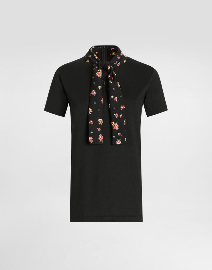 Dolce & Gabbana Camiseta de punto Negro F8W28ZGDDPC