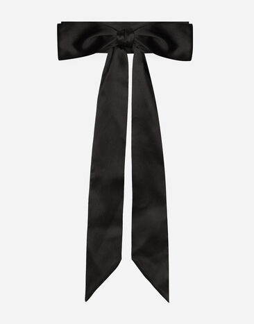 Dolce & Gabbana Silk satin tie belt Black FB404AGDC2P