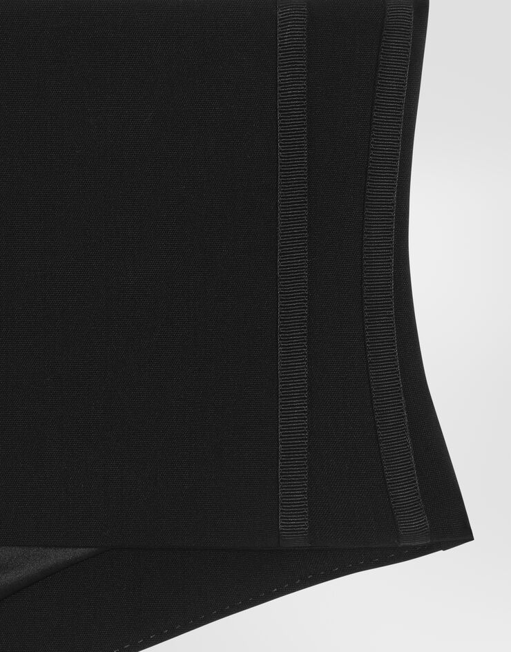 Dolce & Gabbana Kummerbund aus mikroripp Schwarz G713OTFUBG3
