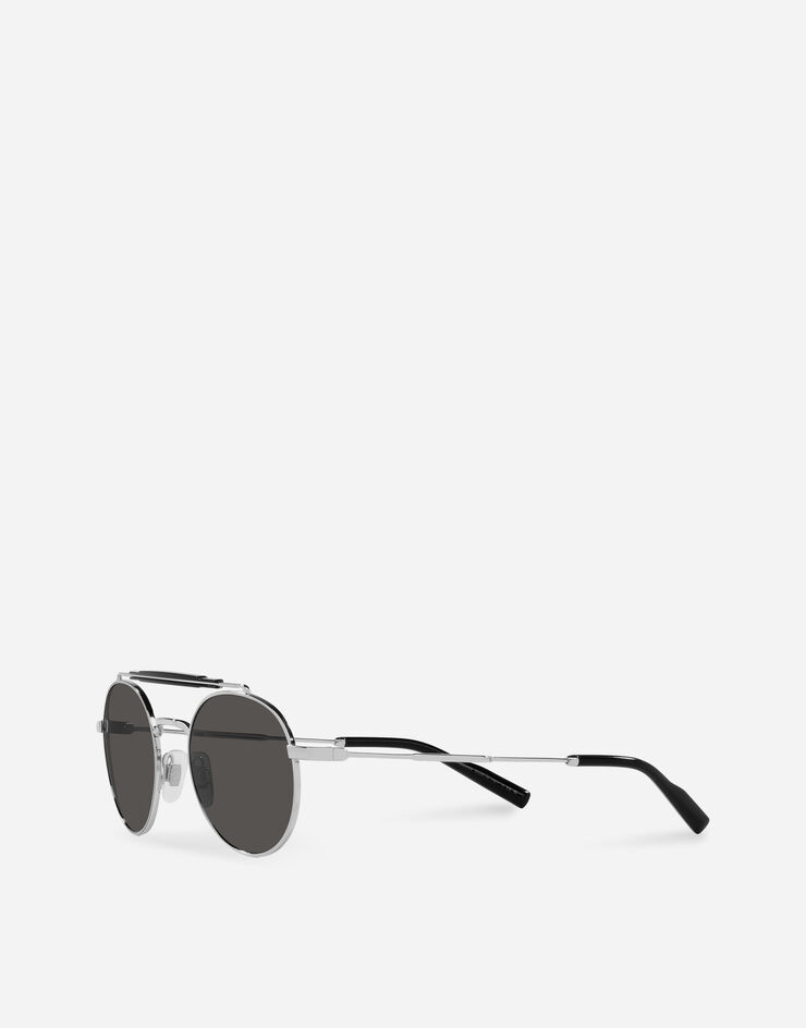 Dolce & Gabbana Diagonal Cut Sunglasses Silver VG2295VA587