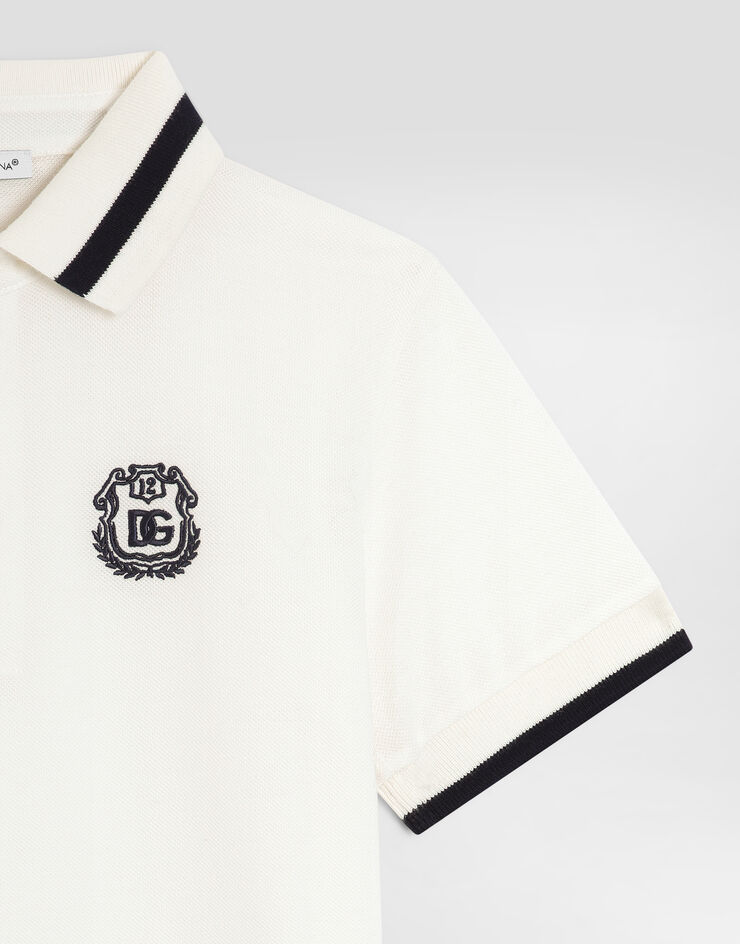 Dolce & Gabbana Piqu� polo shirt with logo  L4JT8VG7P6S