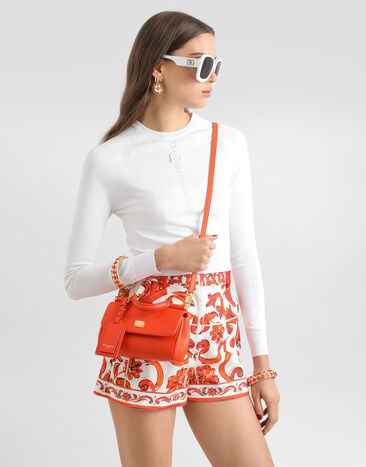 Dolce & Gabbana Mini My Sicily handbag in calfskin Orange BB7864B7321