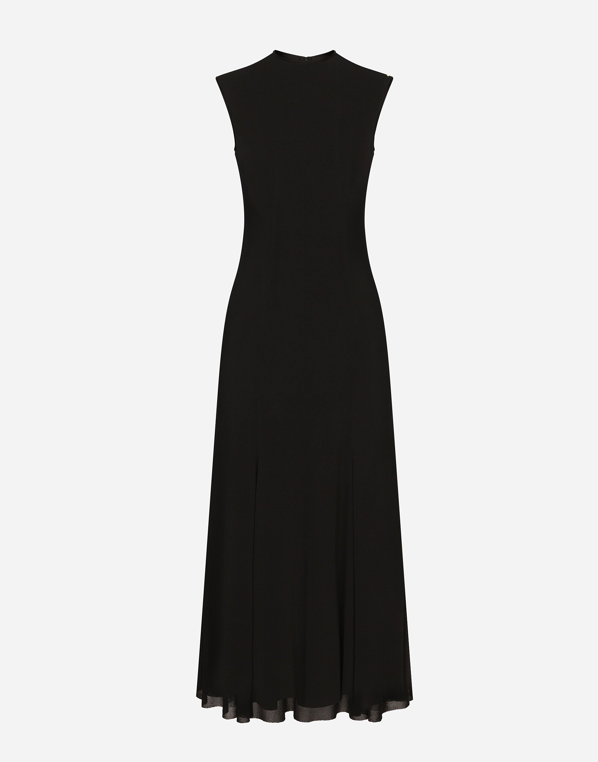 Black calf length dress sales