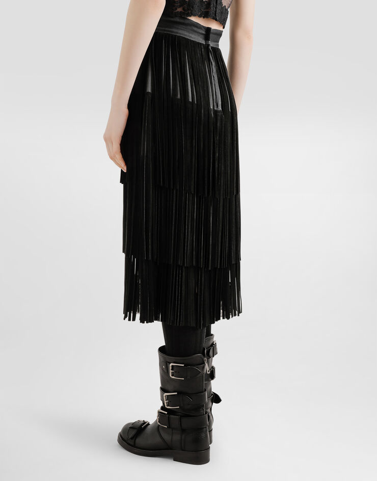 Dolce & Gabbana Organza skirt Black F4DARZGDDIF