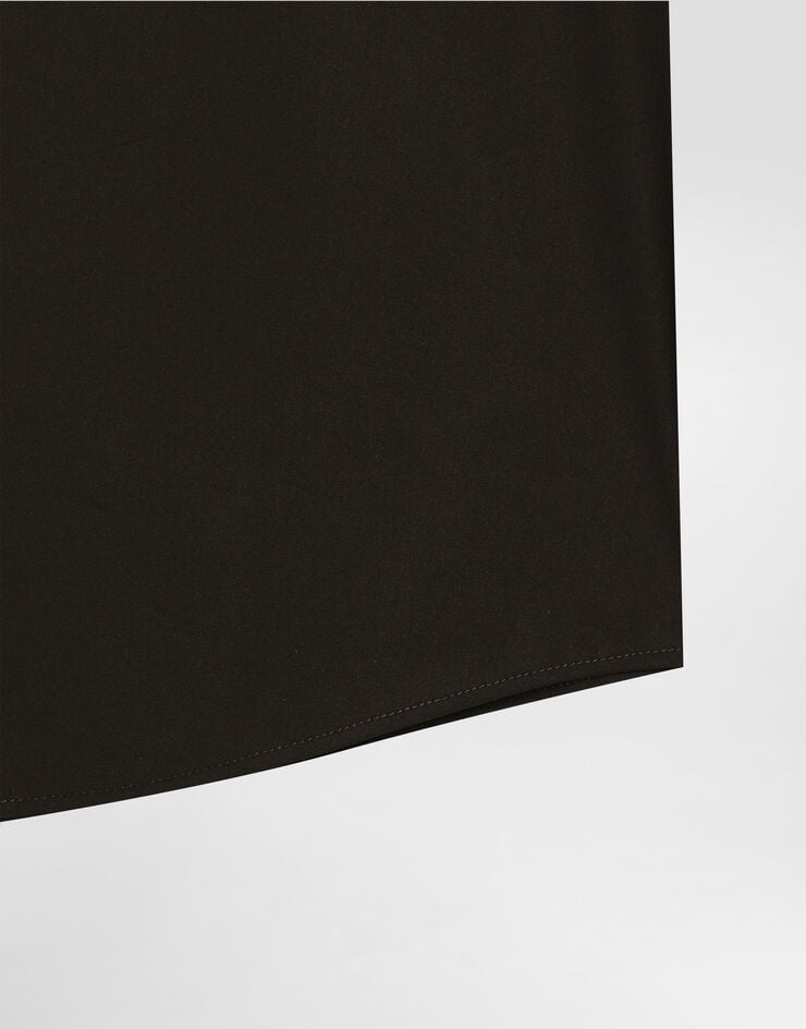 Dolce & Gabbana Stretch poplin martini shirt Black G5OI6TFUMRY