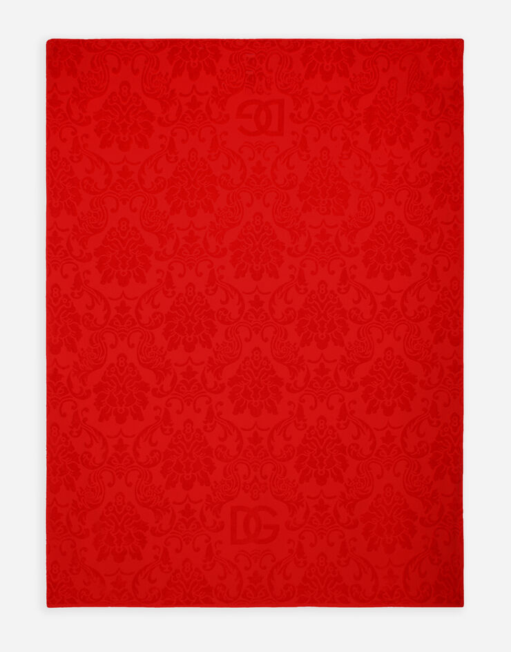Dolce & Gabbana 코튼 테리 자카드 비치 타월 멀티 컬러 TCF019TCAGB