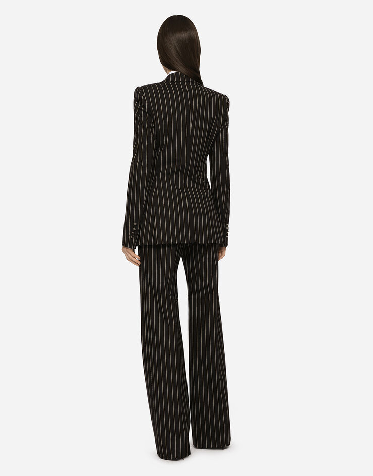 Dolce & Gabbana Pinstripe wool Turlington blazer Multicolor F29UCTFRBC3