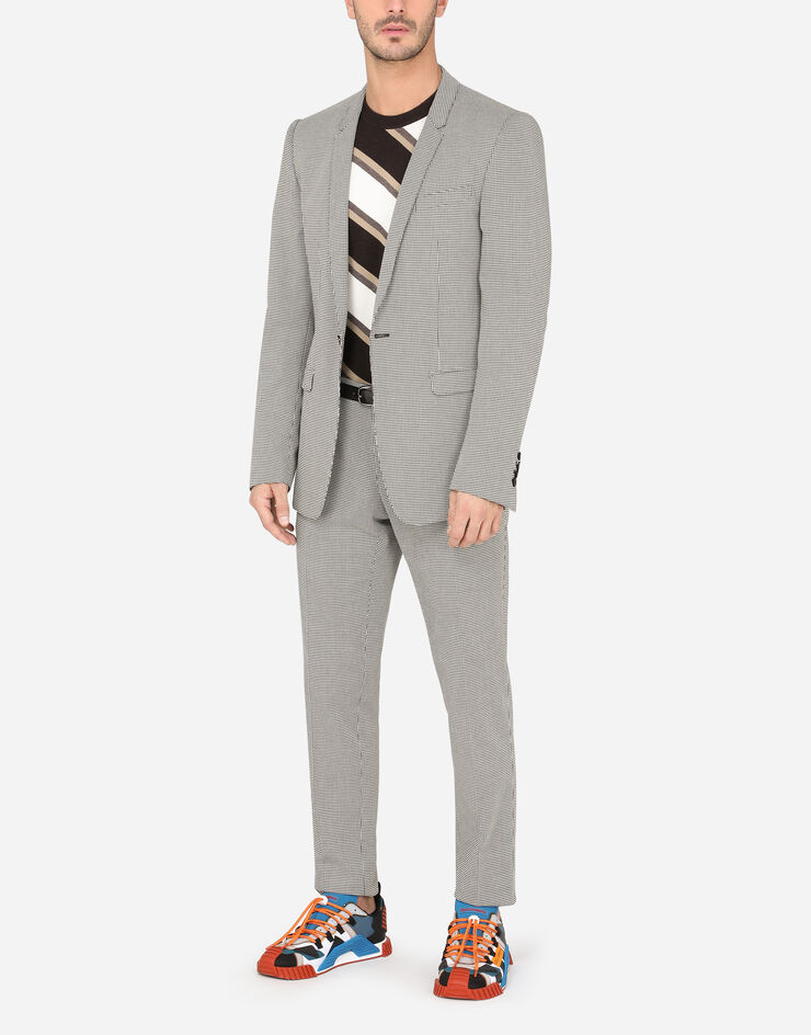 slim fit dress slacks Light Grey Suit & Gold Tie main image 0