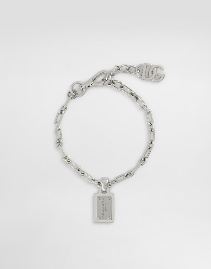 Dolce & Gabbana Bracelet with Dolce&Gabbana logo tag Dolce & Gabbana Bracelet with Dolce&Gabbana logo tag Silver WBP1T4W1111