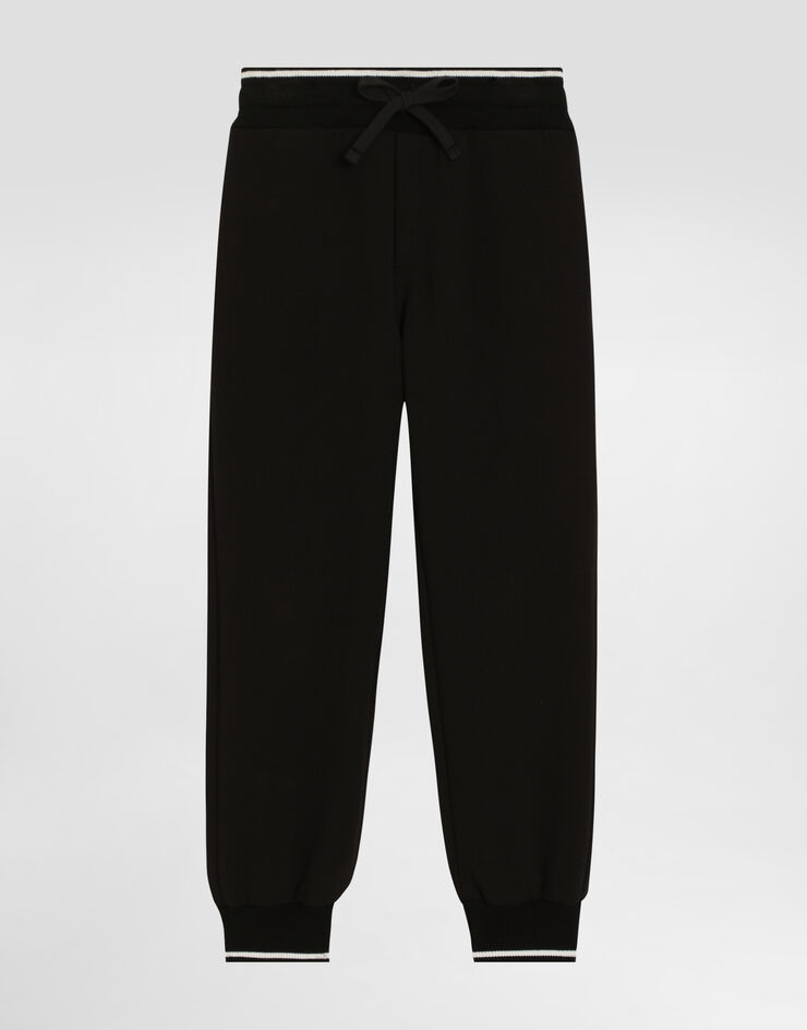 Dolce & Gabbana Pantalon de jogging molletonné à logo DG Noir L4JPJWG7O7Q