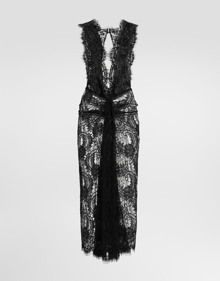 Dolce & Gabbana Lace dress Black F614HTFLMXW