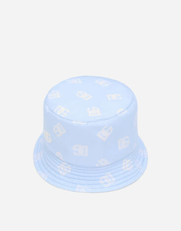 Dolce & Gabbana Nylon bucket hat with all-over logo print Multicolor LN4H42ISMII