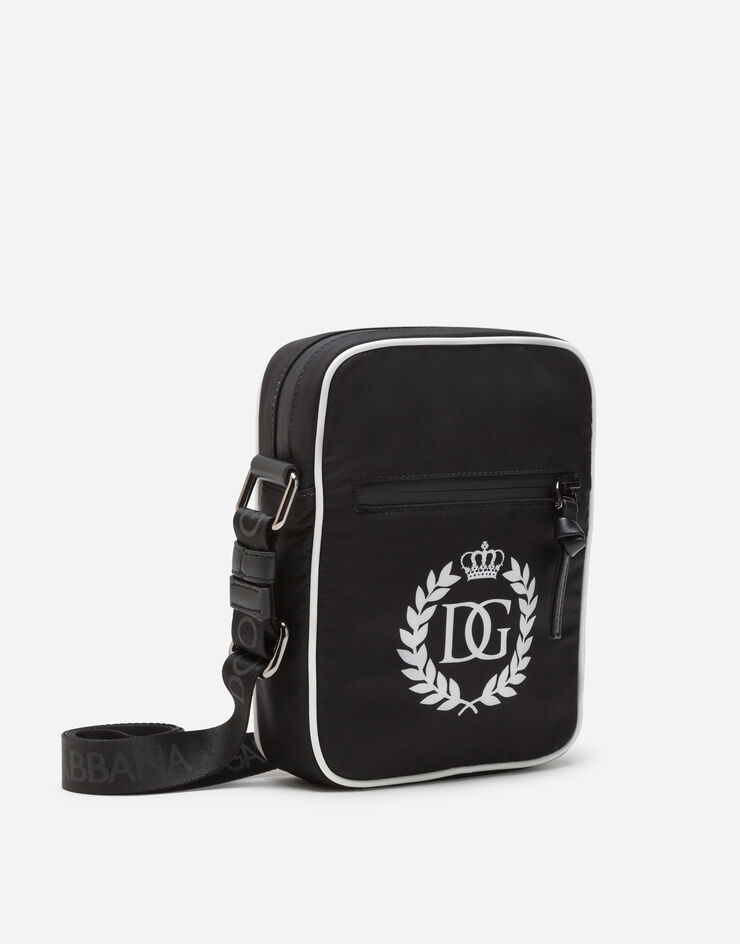 Dolce & Gabbana NYLON SIDE BAG WITH DG LOGO PRINT MULTICOLORE EM0097AM121