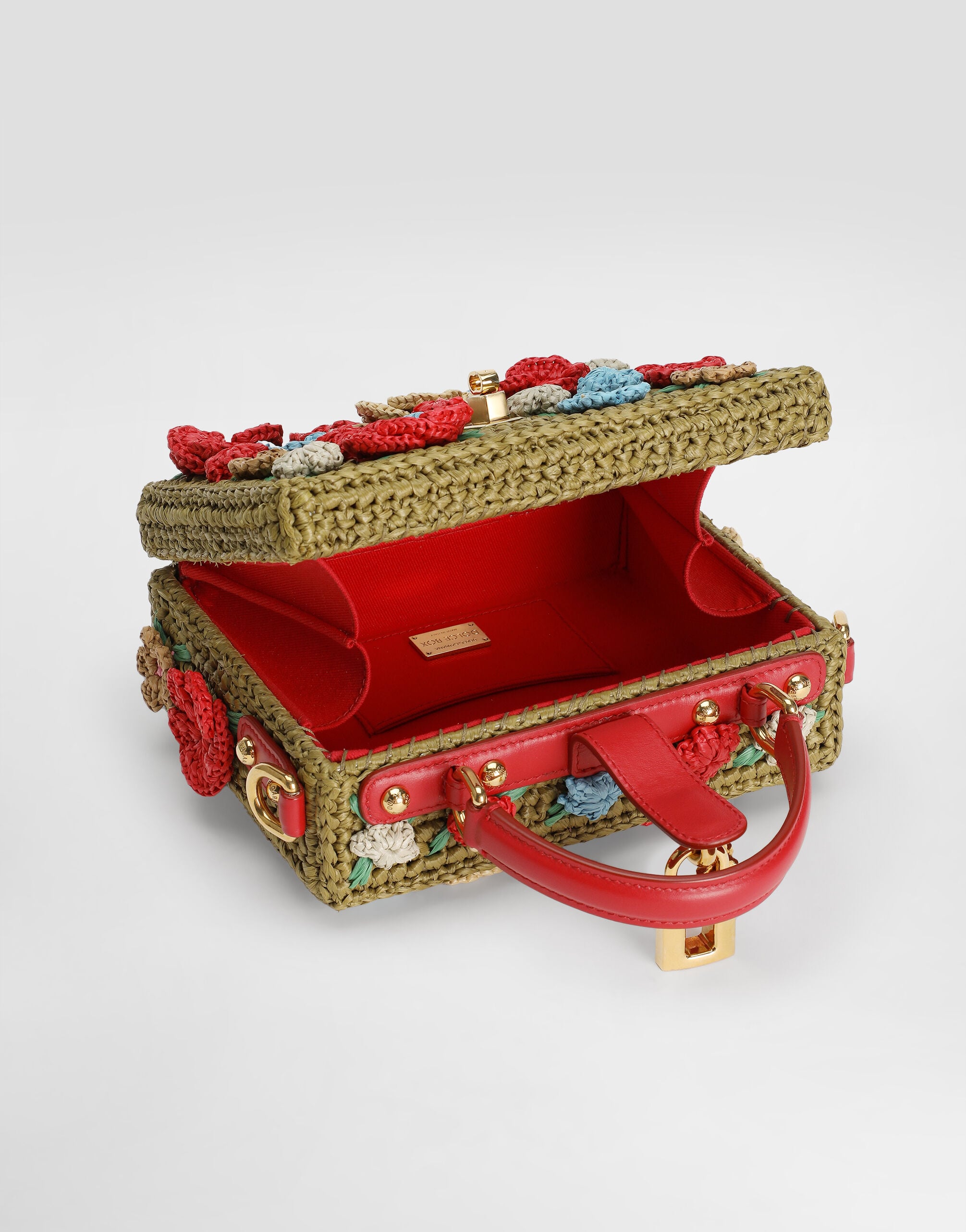 専用様⭐️DOLCE&GABBANA かごバッグ Dolce Box raffia crochet handbag in Multicolor for Women