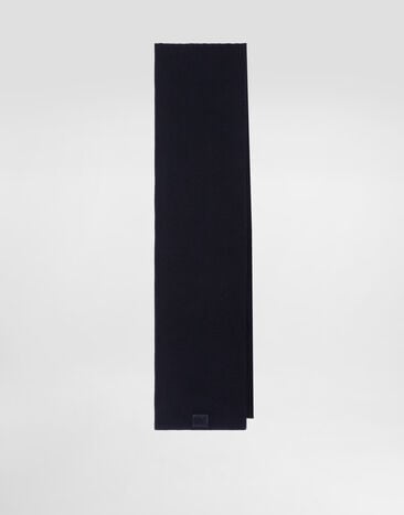 Dolce & Gabbana Wool knitted scarf Blue GX13KZJDVCI