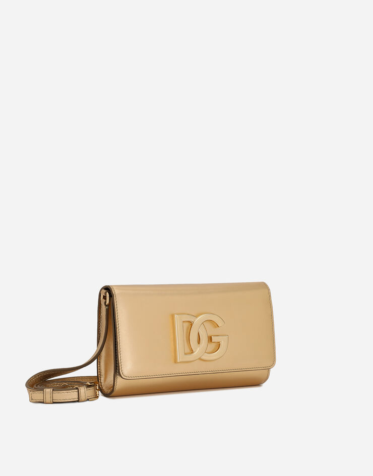 Dolce & Gabbana Nappa mordore 3.5 clutch Gold BB7082A1016