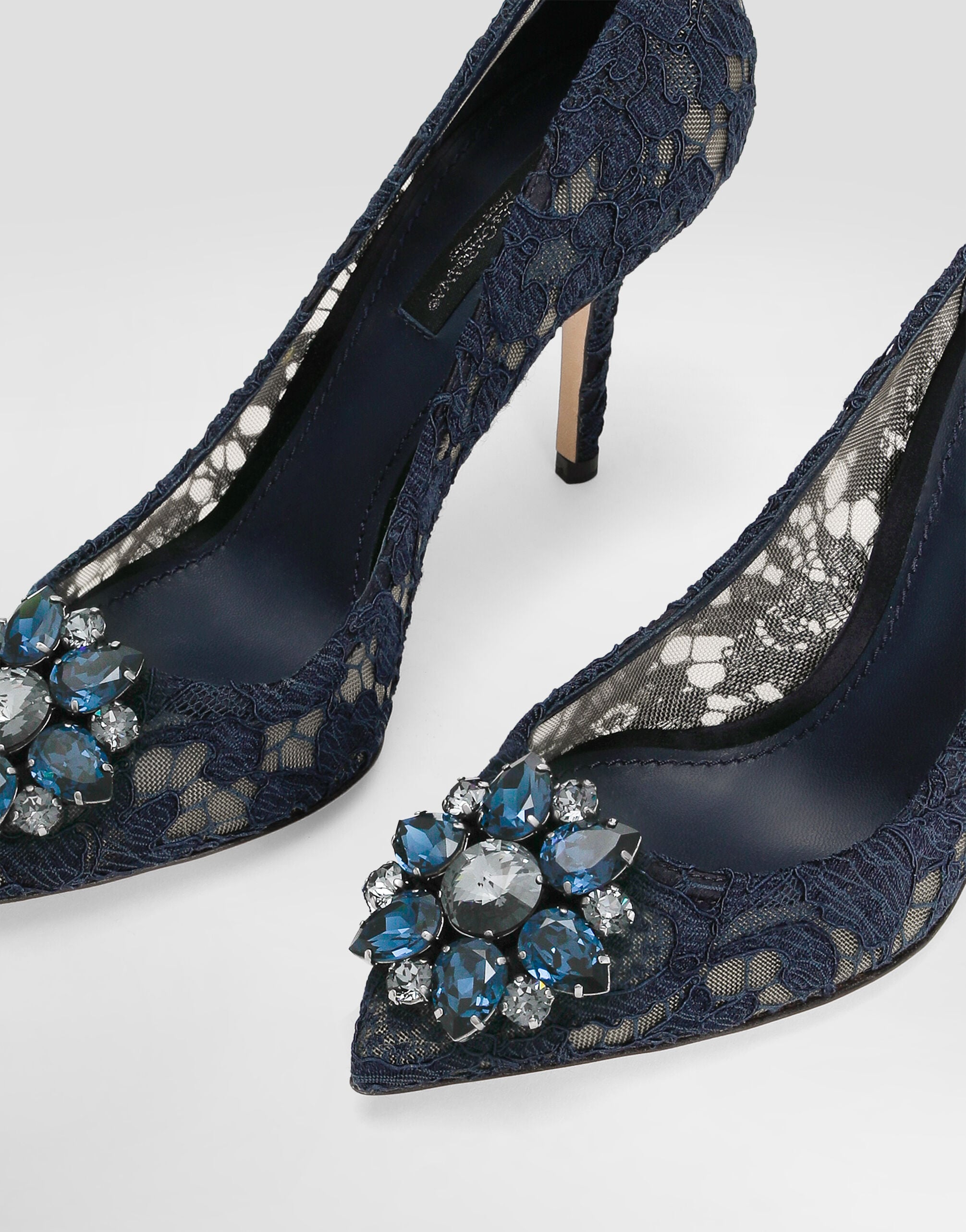 Pump In Taormina Lace With Crystals - Women | Dolce&Gabbana