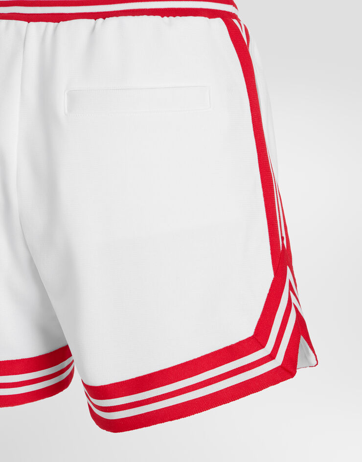 Dolce & Gabbana Bermuda shorts with patch Dolce & Gabbana Bermuda shorts with patch White GP1N5ZG7PUB
